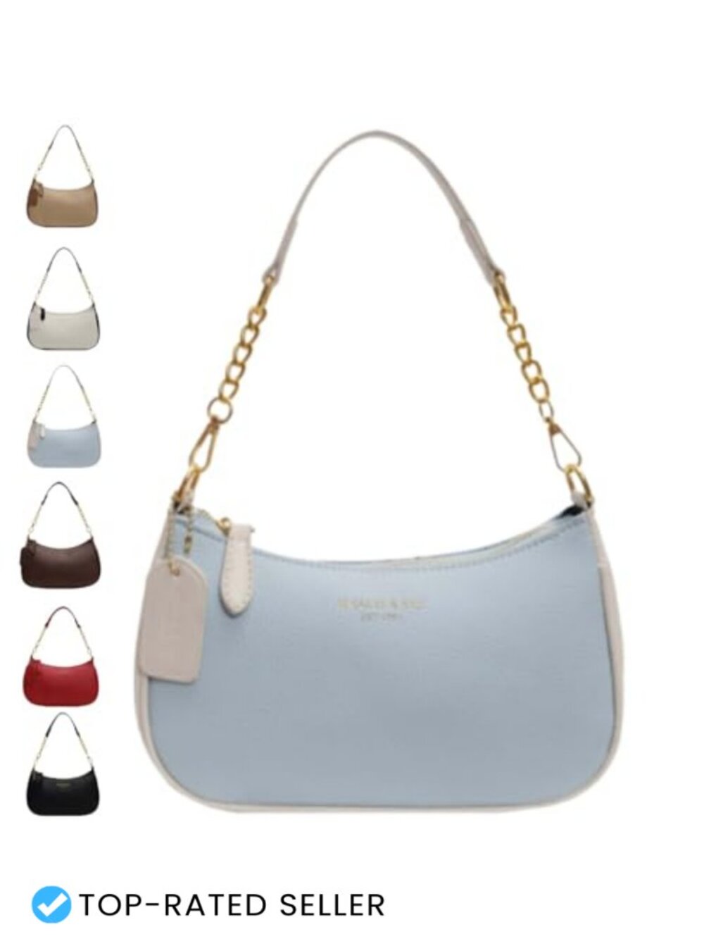 Trendy Crescent Hobo Bag Vegan Leather Crossbody Underarm Purse Retro Y2K Clutch